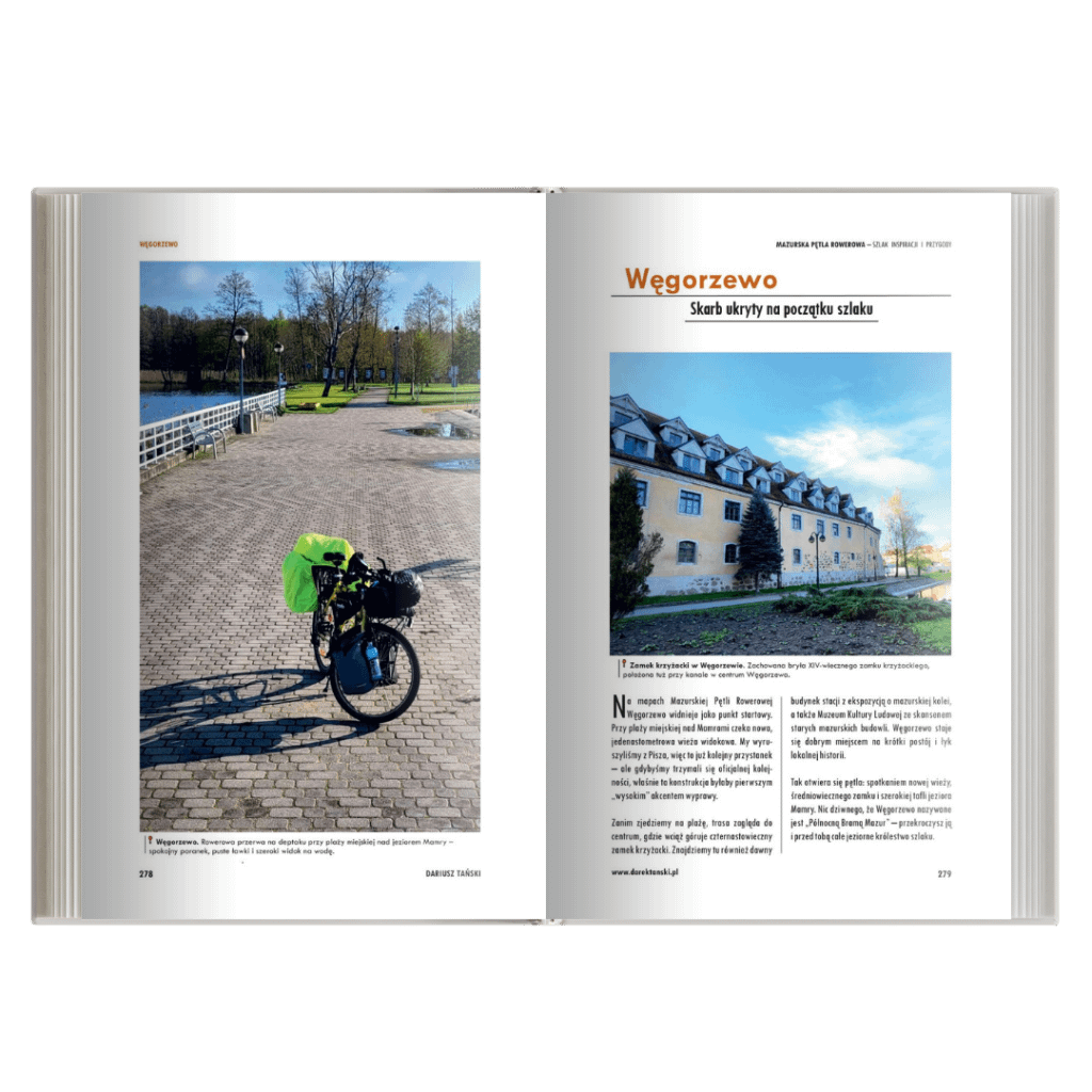 Przewodnik Mazurska Pętla Rowerowa – Węgorzewo, przystanek na trasie rowerowej