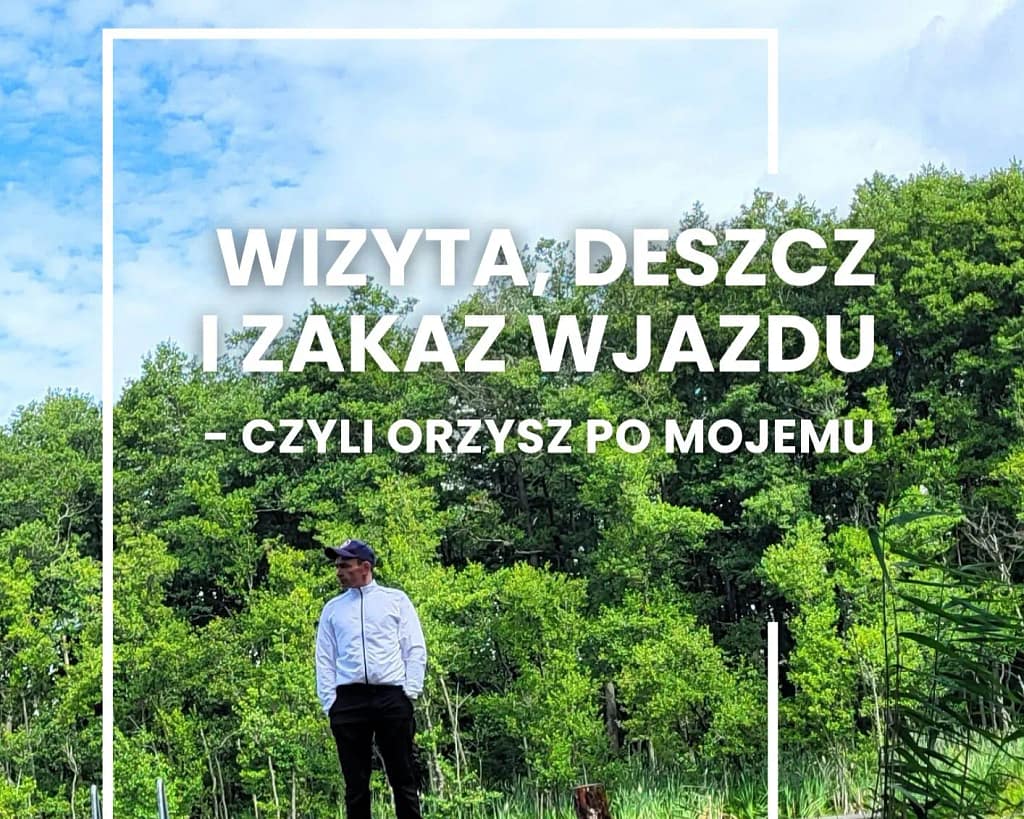 Postój w Orzyszu podczas rowerowej wyprawy po Mazurach