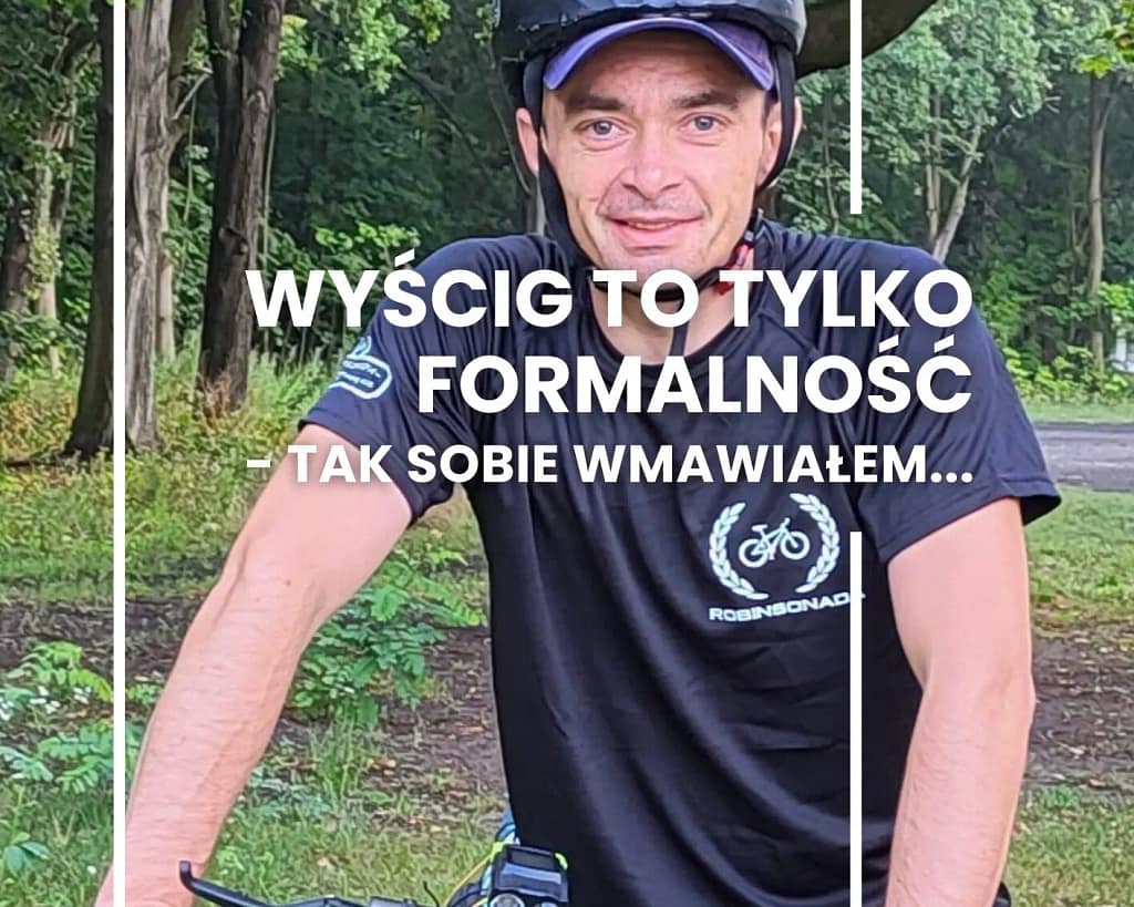 Zdjęcie z Mazowieckiej Robinsonady podczas mojego pierwszego wyścigu rowerowego