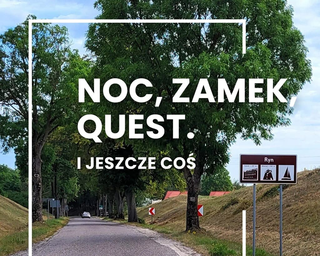 Droga do Rynu podczas rowerowej wyprawy