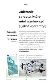 Wnętrze książki Dziennik Swobodnej Opowieści Mazurska Pętla Rowerowa – przygotowanie do wyprawy