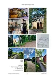 Przykładowa strona książki Dziennik Swobodnej Opowieści Mazurska Pętla Rowerowa z wizyty w Wojnowie