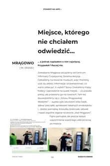 Wnętrze książki Dziennik Swobodnej Opowieści Mazurska Pętla Rowerowa – Mrągowo i miejsca odwiedzone po drodze