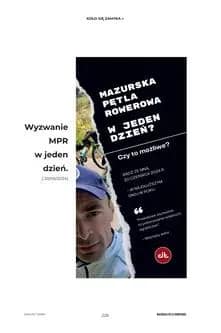 Wnętrze książki Dziennik Swobodnej Opowieści Mazurska Pętla Rowerowa – wyzwanie MPR w jeden dzień