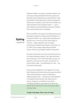 Przykładowa strona książki Dziennik Swobodnej Opowieści Mazurska Pętla Rowerowa – epilog wyprawy