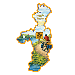 Magnes: Mazurska Pętla Rowerowa 2026 (15 cm x 9,5 cm)