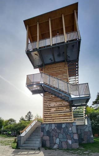 Wieża widokowa w Krzyżach na Mazurach