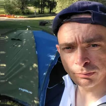 Dziennik Mazurska Pętla Rowerowa - zdjęcie z biwaku podczas rowerowej wyprawy